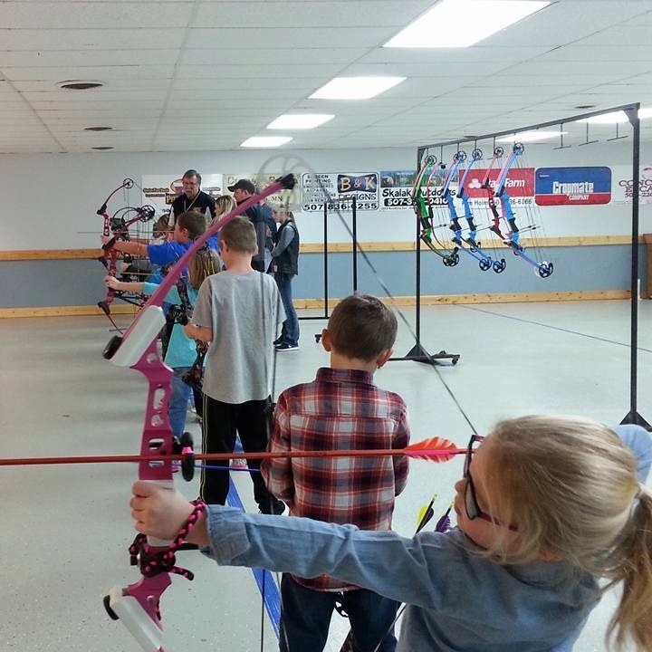 Youth archers practicing at Beaver Creek Archery Club